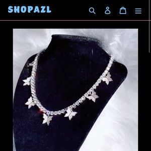 Icy Butterfly Tennis Choker